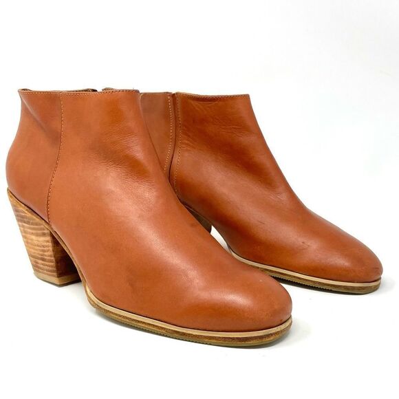 RACHEL Comey Mars Ankle Booties in Whiskey Leather Size 9.5 - Picture 2 of 8